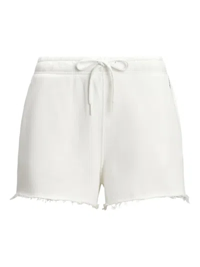 Polo Ralph Lauren Shorts Mit Ausgefranstem Saum In White