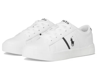 Polo Ralph Lauren Frazier (big Kid) Girls Shoes White/navy : 5.5 Big Kid M, Synthetic