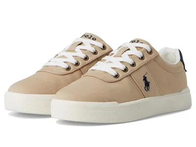 Polo Ralph Lauren Frazier Casual (big Kid) Kids Shoes Khaki/navy : 5 Big Kid M In Multi