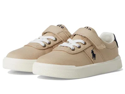 Polo Ralph Lauren Frazier Casual Ps (toddler) Kids Shoes Khaki/navy : 8 Toddler M, Synthetic In Multi