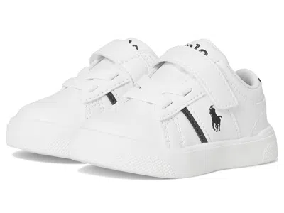 Polo Ralph Lauren Kids' Frazier Ps (toddler) Girls Shoes White/navy : 9.5 Toddler M, Synthetic