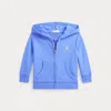 Polo Ralph Lauren French Terry Full-zip Hoodie In Harbor Island Blue