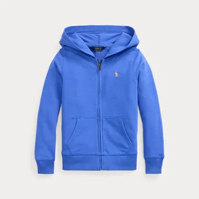 Polo Ralph Lauren Kids' French Terry Full-zip Hoodie In Scottsdale Blue W/ Poppy