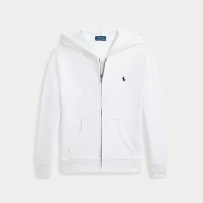 Polo Ralph Lauren Kids' French Terry Full-zip Hoodie In White