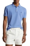 Polo Ralph Lauren Polo Pony-embroidered Cotton Polo Shirt In Harbor Island Blue