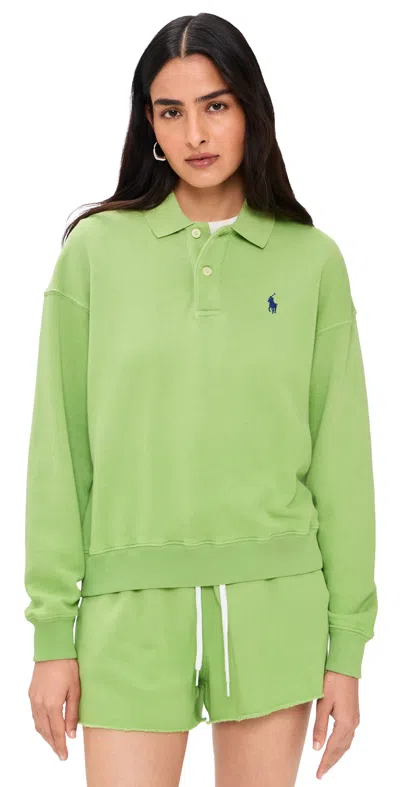 Polo Ralph Lauren French Terry Polo Pullover Parakeet Green