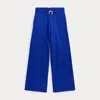 Polo Ralph Lauren Toddler And Little Girls French Terry Wide-leg Sweatpants In Cruise Royal