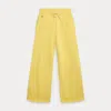 Polo Ralph Lauren Kids' French Terry Wide-leg Sweatpant In Yellow