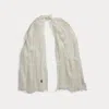 Polo Ralph Lauren Fringe-trim Crinkled Scarf In White