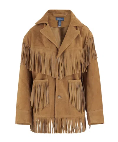 POLO RALPH LAUREN POLO RALPH LAUREN FRINGED BUTTON-UP JACKET