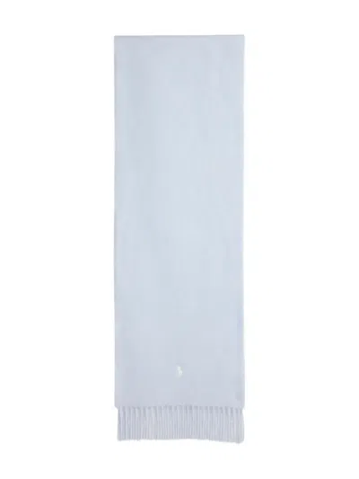 Polo Ralph Lauren Fringed Scarf In Blue