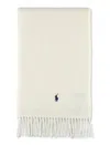Polo Ralph Lauren Fringed Scarf For Pony Style In White