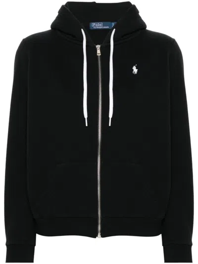 POLO RALPH LAUREN FRONT-ZIPPERED HOODED SWEATSHIRT WITH EMBROIDERED LOGO