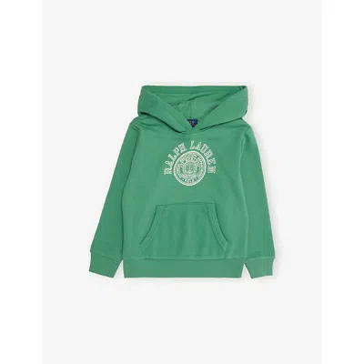 Polo Ralph Lauren Kids' Ft Green Boys' Logo-print French Terry Cotton-blend Hoody