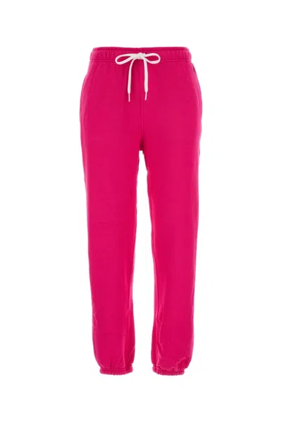 POLO RALPH LAUREN POLO RALPH LAUREN FUCHSIA COTTON JOGGERS