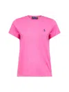 Polo Ralph Lauren Fuchsia Jersey Classic-fit Crewneck T-shirt In Multi
