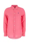 Polo Ralph Lauren Fuchsia Linen Shirt In Pink