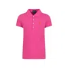 Polo Ralph Lauren Fuchsia Polo Shirt For Girl With Horse In Fuchsia