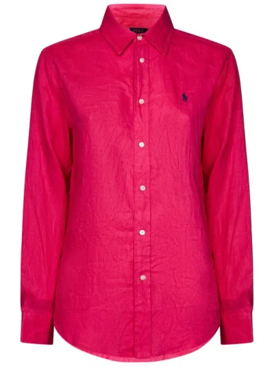 Polo Ralph Lauren Fuchsia Relaxed-fit Shirt In Pink