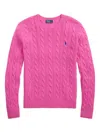 Polo Ralph Lauren Cable Knit Sweater With Round Neckline And Long Sleeves