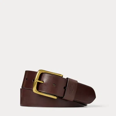 Polo Ralph Lauren Full-grain Leather Belt In Brown