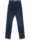 Polo Ralph Lauren Indigo Denim Pants With Classic Straight-leg Cut And Subtle Whiskering In Blue
