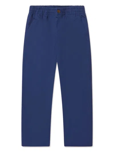 Polo Ralph Lauren Kids' Full Length Trousers In Blue
