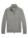 Polo Ralph Lauren Wool Sweater With Zip In Gray