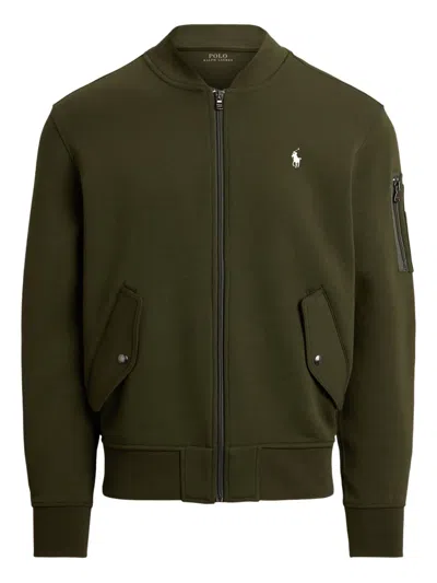 Polo Ralph Lauren Full-zip Front Sweater In Green