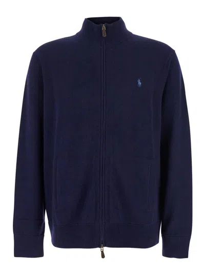 Polo Ralph Lauren Full Zip Glong In Blue