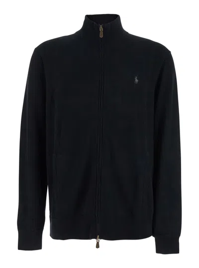 Polo Ralph Lauren Full Zip Glong In Black