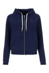 Polo Ralph Lauren Textured Cable Knit Cotton Sweatshirt With Zip Fastening