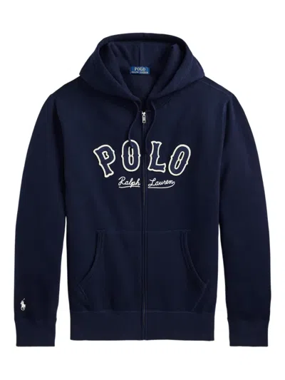 Polo Ralph Lauren Full-zip Hoodie In Blue