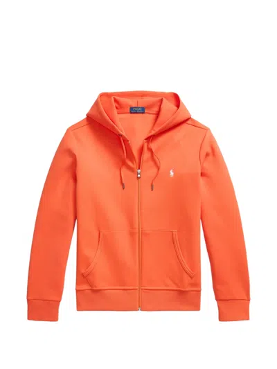 Polo Ralph Lauren Full-zip Hoodie In Orange