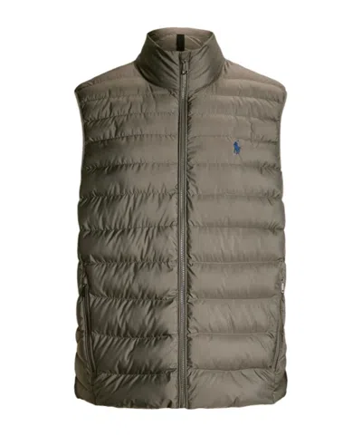 Polo Ralph Lauren Funnel-neck Quilted Gilet In Multicolor