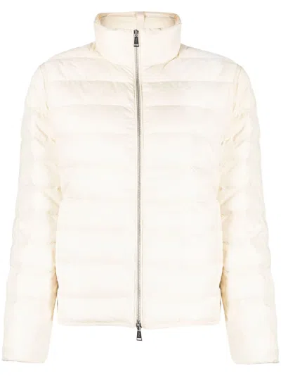 Polo Ralph Lauren Funnel-neck Quilted Jacket In Neutrals
