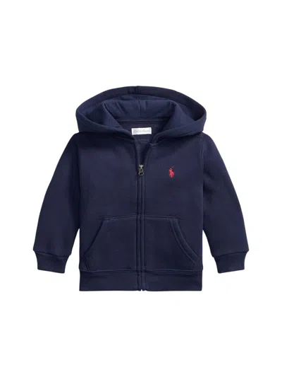 Polo Ralph Lauren Fz Hood-tops-knit In Blue