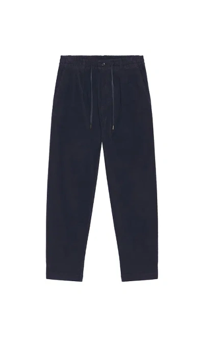 Polo Ralph Lauren Garment Dyed Corduroy Prepster Pleated Pant In Blue