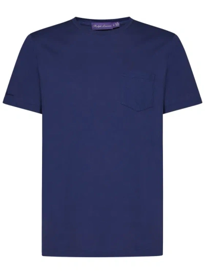 Polo Ralph Lauren Garment-dyed Navy Blue Cotton Jersey T-shirt In Green