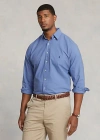Polo Ralph Lauren Garment-dyed Oxford Shirt In Bastille Blue