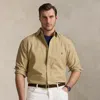 Polo Ralph Lauren Garment-dyed Oxford Shirt In Brown