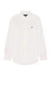 Polo Ralph Lauren Men's Garment-dyed Oxford Shirt In White