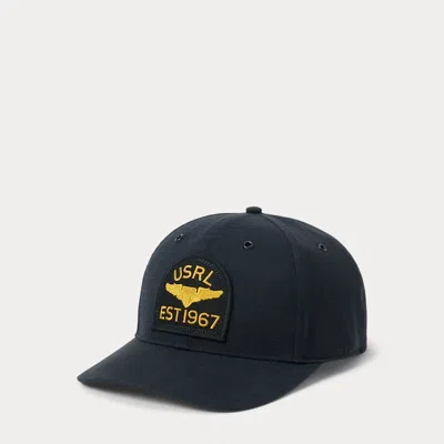 Polo Ralph Lauren Garment-dyed Ripstop Ball Cap In Polo Black