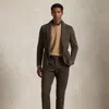 Polo Ralph Lauren Garment-dyed Stretch Chino Suit Trouser In Peat Brown