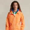 Polo Ralph Lauren Garment-dyed Twill Hooded Jacket In Orange