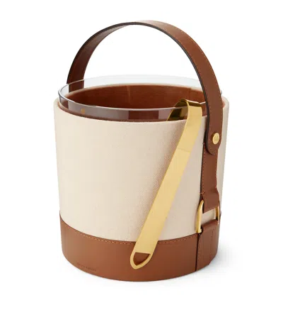 Polo Ralph Lauren Garrett Ice Bucket In Brown
