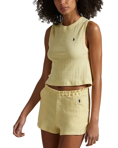 Polo Ralph Lauren Gathered Waist Boxer Pajama Set