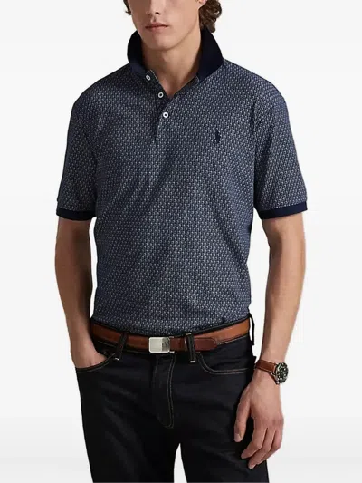 POLO RALPH LAUREN GEOMETRIC-PATTERN POLO SHIRT