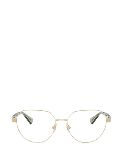 Polo Ralph Lauren Geometric-frame Glasses In Gold