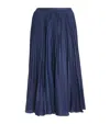 POLO RALPH LAUREN GEORGETTE PLEATED MIDI SKIRT